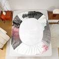 thumbnail image 5 of Castle Fairy Watercolor Scenery Full Size Sheets,Japanese Style Bed Sheets, 5 of 7