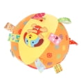thumbnail image 4 of Dog Ball Tug Toy, Interactive Dog Soccer Ball Toy Bite  With Straps For Outdoor Orange Puppy Pattern, 4 of 8