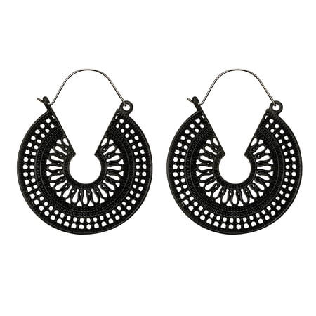2026 New Women Earrings Jewelry Sterling Silver Hoop Earrings Ethnic Drop Earrings Enamel Vintage Earrings