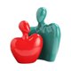 thumbnail image 2 of Esculturas abstractas para parejas, adorno de personaje cariñoso, artesanías modernas, estatua de cerámica para amantes, mesa, comedor, hogar, regalo Verde y rojo Baoblaze Pareja estatua, 2 of 8