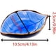 thumbnail image 2 of mini cuencos para salsa, platos pequeños, cuencos de cerámica para salsa, cuencos para salsa hechos a mano con forma de hoja, adecuados para cocina, comedor (amarillo claro, azul oscuro, Se, 2 of 5