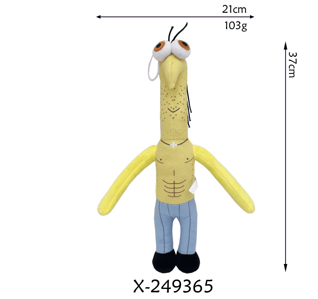 New Smiling Friends Plush Toy Mr frog Soft Stuffed Toy Kawaii Home