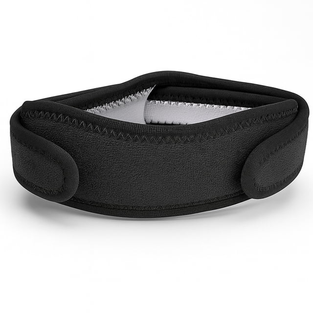 Rodillera Banda de Compresión con Almohadilla de Silicona y Iones de Plata – Ajuste Bidireccional Unisex para Running, Deportes de Impacto y Molestias Rotulianas