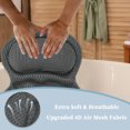 thumbnail image 4 of Unique Bargains Bath Pillows for Tub Bath Tub Pillows for Head and Neck with Soft Air Mesh Fabric Gray, 4 of 7