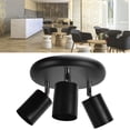 thumbnail image 1 of CEILING SPOTLIGHT HOLDER 3 HEAD ROTATING LAMP BASE FIXTURE FLEXIBLE ROTATION FOR BEDROOM DINING ROOM SHOPPING MALL 85-265V, 1 of 7