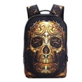 thumbnail image 2 of Trendy Skull Head Travel Sports Backpack Student School Bag,D, 2 of 2