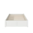 thumbnail image 5 of AFI Concord Full Solid Wood Platform Bed with Footboard & 2 Storage Drawers in White, 5 of 7