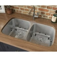 thumbnail image 6 of Ruvati 32-inch Undermount 50/50 Double Bowl 16 Gauge Kitchen Sink, 6 of 11