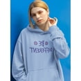 thumbnail image 2 of Be Different. Reversed. Hoodie Women -Smartprints Designs, Female 3X-Large, 2 of 4