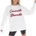 thumbnail image 3 of Women's Gameday Couture White Cincinnati Bearcats Midweight Oversized Long Sleeve T-Shirt, 3 of 5