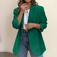 thumbnail image 5 of Purcolt Women's Blazer Jacket Business Elegant Long Sleeve Lapel Button Suit Jacket Casual Loose Fit Work Office Coat, 5 of 9