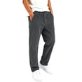 thumbnail image 2 of BLVB Boys Corduroy Straight Leg Pants Casual Loose Fit School Uniform Pants High Waist Fall Winter Comfy Clothes(Gray,5-6 Years), 2 of 9