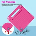 thumbnail image 5 of BMOUO Kids Case for iPad (A16) 11th Generation 11" 2025/iPad10th Generation 10.9 Inch 2022 - with Screen Protector, Shockproof Covertible Handle Stand iPad 11th/10th Generation Case for Kids, Rose, 5 of 8