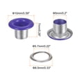 thumbnail image 2 of Uxcell 100PCS Grommets Eyelets 1/5 Inch (5mm) ID Hole Metal Self Backing Eyelet with Washers for Leather Purple, 2 of 6