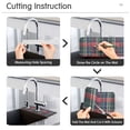 thumbnail image 5 of Yayeee Faucet Mat for Kitchen Sink 30" Diatomite Long Splash Guard Pad, Warm Tartan Mosaic, 5 of 7