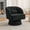 Teddy Velvet | Black, variant on Studyset Modern Swivel Barrel Accent Chair,360 Degree Swivel Round Chairs Velvet Upholstered Armchair with Striped Backrest & Plush Padding,Comfy Round Lounge Chair for Living Room,Bedroom