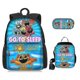 thumbnail image 1 of Game Time Capítulo 3 Critters sonrientes Mochila escolar Conjunto de tres piezas Mochila para estudiantes, 1 of 4