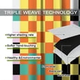 thumbnail image 6 of Checkered Curtains, Retro Colorful Checkerboard Groovy Aesthetic Modern Pattern Window Treatments, Rod Pocket Thermal Insulated Drapes 2 Panel Sets for Bedroom Living Room, 42" W X 54" L, 6 of 8