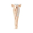 thumbnail image 3 of ANGARA Natural 0.5 Ct. Diamond Fashion Ring in 14K Rose Gold for Women (Ring Size: 3), 3 of 10