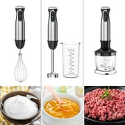 Bonsenkitchen Immersion Hand Blender, Stainless Steel, 20-Speed, Handheld Mixer for Soup, Smoothies, Purees, Emulsifies