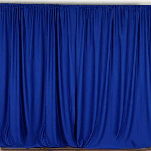 8 H x 15 W Non-FR Royal Blue Curtain/Stage Backdrop/Partition 