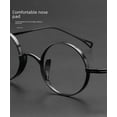 thumbnail image 3 of Montures de Lunettes en Titane Pur Rétro Petit Visage Montures en Titane Rondes Haute Myopie, 3 of 6