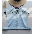 thumbnail image 5 of YEKEYI Large Pointed Collar Denim Fake Collar Detachable,Dickey Collars Blouse Top for Women Girls Decorative Favors, 5 of 7