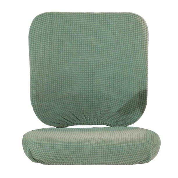 Funda de cojín para taburete + funda de silla, suave y cómoda, con respaldo antimanchas. Verde