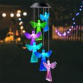 thumbnail image 4 of Que Cambian La Luz Solar Wind Chimes Lamp Garden Wind Chimes Angel Lamp Led Hanging Angel Lantern Para Patio Garden Yard Decoración Al Aire Libre 7 Colores Speravity HA015711-00, 4 of 6