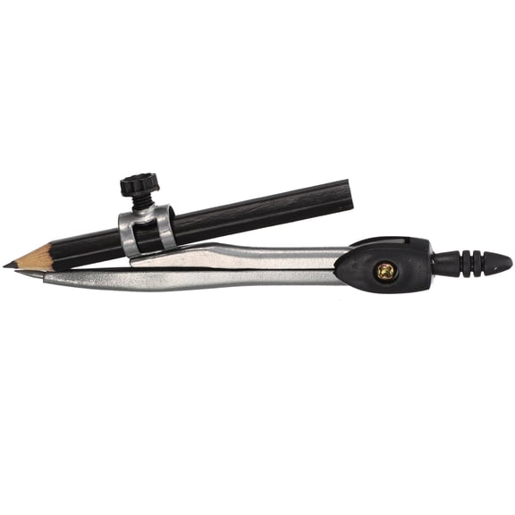 TEHAUX 1Pcs Multi Color Wood Plastic Metal Round Compass Drawing Math Class Tool for Students