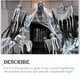 thumbnail image 2 of Kearding Decoración de calavera de Halloween, suministros para fiestas, colgantes interesantes de espectro de gasa, decoración colgante para casa Kits de decoración para fiestas Kearding HA069406-00, 2 of 6