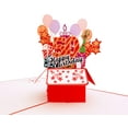 thumbnail image 3 of iGifts and Cards Happy 50th Red Birthday Party Box 3D Pop up Greeting Card – Fifty, Awesome, 3 of 7