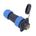 thumbnail image 4 of Aviation Power Connector, Oxidation Resistant Welding Connection Square Waterproof Plug Socket  for Communications for Electronic Equipments 2 Pin,3 Pin,4 Pin,5 Pin,6 Pin,7 Pin, 4 of 7