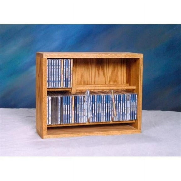Wood Shed 206-18 Solid Oak Dowel Cabinet for CDs