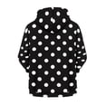 thumbnail image 2 of Xoenoiee Polka Dot Kids Hoodies Zip Up Jacket with Pocket for Boys Girls 8-10 Years Teens Long Sleeve Hooded Sweatshirt Fall Winter Active Wear Athletic Coat, 2 of 7