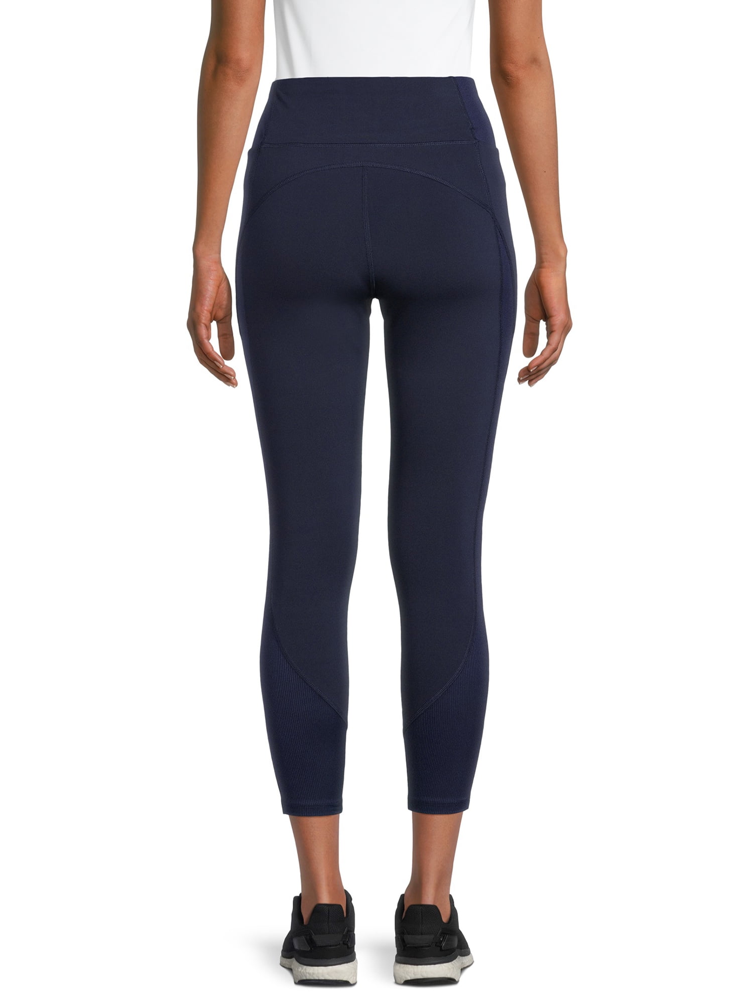 Avia Women's Performance Leggings with Ribbed Insets - Walmart