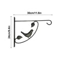 thumbnail image 2 of Adjustable Flower Basket Hook Outdoor Balcony Bird Feeder Wall Hook,Only Hook, 2 of 4
