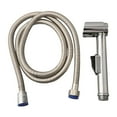 thumbnail image 2 of Wuweikeji H and Held Bidet Spray Set - ABS Hygienic Toilet Shower Head with 150cm Hose and Bracket - G 1/2 Connector for Bathroom Cleaning, 2 of 12