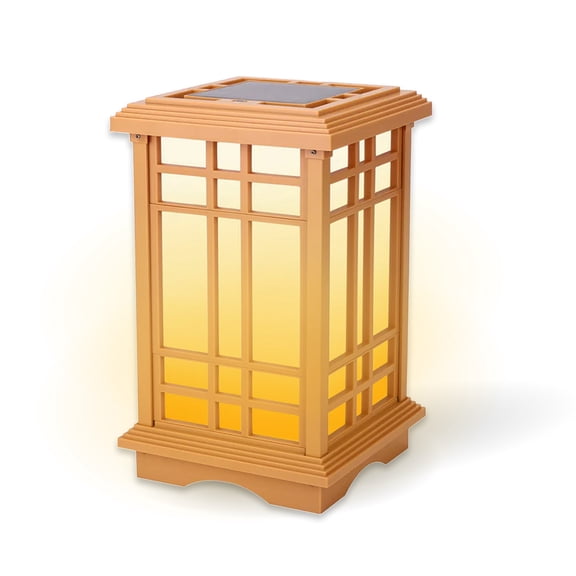Techko Solar Zen Lantern – Amber or White Light (15.6"high)
