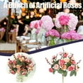 thumbnail image 2 of JeashCHAT Artificial Rose Bouquet Clearance, 7 Branch 21 Heads Artificial Silk Fake Flowers Leaf Rose Wedding Bridal Bouquet Home Office Centerpiece Floral Decor, 2 of 6