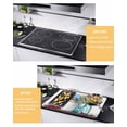 thumbnail image 3 of nqOlkjepod Large Induction Cooktop Protector Mat 31"x24", Spring Botanical Stove Top Covers for Electric Stove, Blue Floral Vase Watercolor Decorative Stove Burner Cover Mats, Glass Top Stove Cover, 3 of 8
