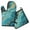 Teal Gold Marble, variant on Black White and Gold Marble Kitchen Oven Mitt and Pot Holder Sets 2 Pcs for Baking, Cooking and Grilling, Heat Resistant Up To 392 °F