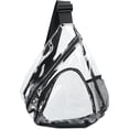 thumbnail image 2 of Mochila transparente apta para estadios: versátil mochila transparente tipo bandolera para conciertos, juegos y festivales., 2 of 6