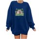 thumbnail image 4 of Sudadera sin capucha Gibobby Suéter divertido con estampado de cuadros y gorro navideño de leopardo de felpa navideña Azul XL, 4 of 5