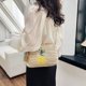 thumbnail image 5 of Bolso de playa de paja para mujer Bolso de hombro de verano Bolso de embrague tejido (Blanco), 5 of 6