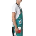 thumbnail image 3 of Fuzoiu Medical Elements Print Adjustable Waterproof Apron with Pockets,Waterproof Apron for Cooking, Gardening, and Art Projects, 3 of 8