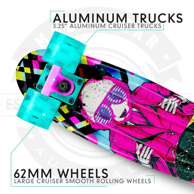 Madd Gear Retro Skateboard - 22 PP Deck - ABEC-9 Bearings