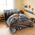 thumbnail image 2 of Erosebridal Train Twin Bedding, Steam Engine Bedding Comforter Set, Vintage Steam, Black Reversible 7pcs, 2 of 6