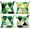 Green Geometry, variant on Outdoor Throw Pillow Covers 18x18 Set of 4 Boho Colorful Fun Mid Century Modern Home Décor Summer Fall Cushion Cases for Patio Furniture Couch Living Room,Geometric Yellow Orange