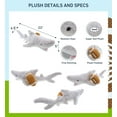 thumbnail image 2 of DolliBu Shark Stuffed Animal with Football Plush - Soft Huggable Grey Shark, Adorable Playtime Plush Toy, Cute Ocean Life Gift, Football Plush Doll Animal Toy for Kids and Adults - 23 Inches, 2 of 6